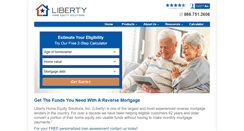 Desktop Screenshot of libertyreversemortgage.com